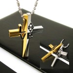 Cool Man LOVE Cross Titanium Steel Necklace Gift