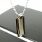 sutra man 24K gold laid slick titanium steel Pendant