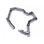 Men's Boy's Silver 316L Pure Titanium Charm Bracelet