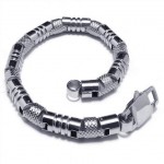 Mens Charm Silver 316L Pure Titanium Bracelet Bangle