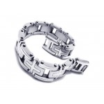 Men's Boy's Silver Pure Titanium Charm Cross Bracelet