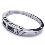 Men's Boys Silver Pure Titanium Charm Bracelet Bangle 