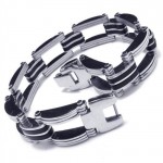 Men's Boys Silver Pure Titanium Bracelet Charm Bangle