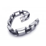 Men's Boys Silver Pure Titanium Bracelet Charm Bangle