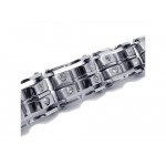 Mens Boys Silver Charm Pure Titanium Bracelet Bangle