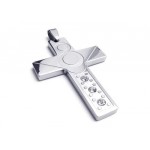 Men's Silver Pure Titanium Necklace Cross Pendant (New)