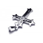 Men's Silver Pure Titanium Cross Pendant Necklace (New)