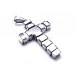 Men's Silver Pure Titanium Cross Pendant Necklace (New)