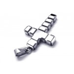 Men's Silver Pure Titanium Cross Pendant Necklace (New)