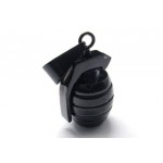 Mens Boy Black Pure Titanium Grenade Pendant Necklace