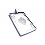 Mens Pure Titanium Playing Cards Pendant Necklace 646