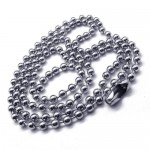 Mens Pure Titanium Three Ring Pendant Necklace @17299