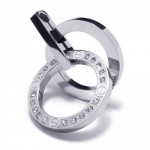 Men's Silver Pure Titanium Rings Pendant Necklace (New) 10489