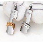 Only My Love Sweetheart Titanium Necklace Pendant