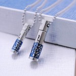 Titanium couples necklace