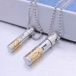 Titanium couples necklace