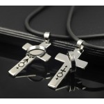 Male and female symbols couples necklace