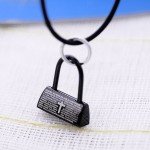 Mens Black Titanium Cross necklaces