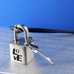 LOVE Titanium Lock Necklace