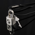 LOVE Titanium Lock Necklace