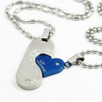 "Be My Sweet Love" Sweetheart Lovers Titanium Necklace Pendant