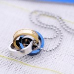Fashion Gifts For your Friend Titanium interlocking circle Pendant