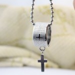 Mens Titanium Cross necklaces