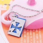 Romantic love letter Titanium Cross Necklace