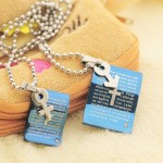 Bible couples necklace