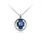 Cool Fashion Cross Ring Men's Titanium Pendant and Necklace