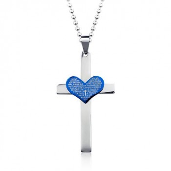 Fashion Cool Sweetheart Cross Pendant and Necklace