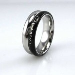 Locky Dvck Unisex 6mm Black Titanium Ring