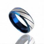 Titanium 7mm Grooved Ring