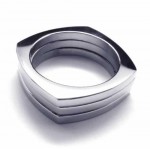 8mm Diamond Unisex Titanium Band Ring