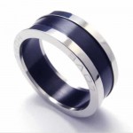 Love 8mm Black Titanium Ring 