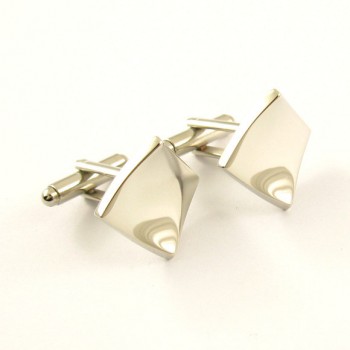 Titanium Concave Square Cufflinks C-566