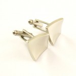 Titanium Concave Square Cufflinks C-566