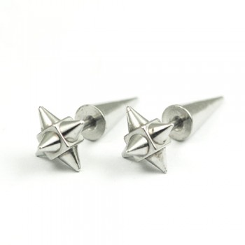 Fashion Titanium Spikes Earrings