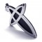 New Style Titanium Cross Pendant - Free Chain 17378