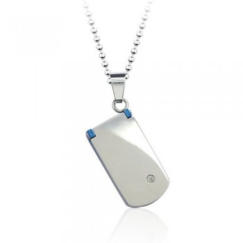 Realistic Mens Cell Phone-Like Titanium Pendant - Free Chains