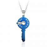 Beautiful Master Key-shaped Titanium Pendant - Free Chain