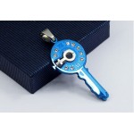 Beautiful Master Key-shaped Titanium Pendant - Free Chain