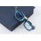 Popular Mens Glasses Shaped Titanium Pendant - Free Chain