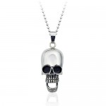 New Style Mens HUMAN SKULL Titanium Pendant - Free Chain