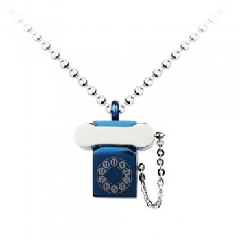 New style Telephone Titanium Pendant - Free Chain