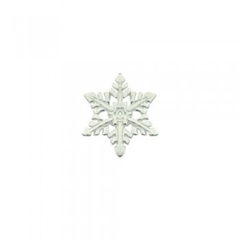 White Snowflake-shaped Titanium Earrings