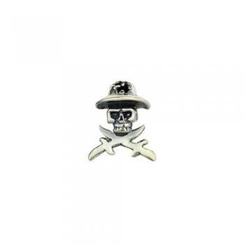 Pirate Skull-shaped Titanium Earrings