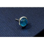 Beautiful Blue Titanium Earrings