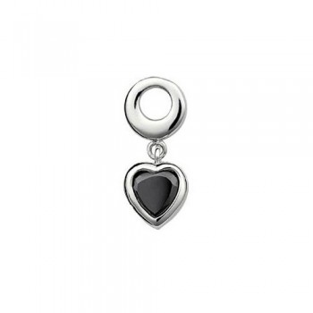 Black Heart-shaped Titanium Earrings