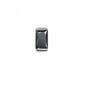 Light Black Rectangular Titanium Earrings